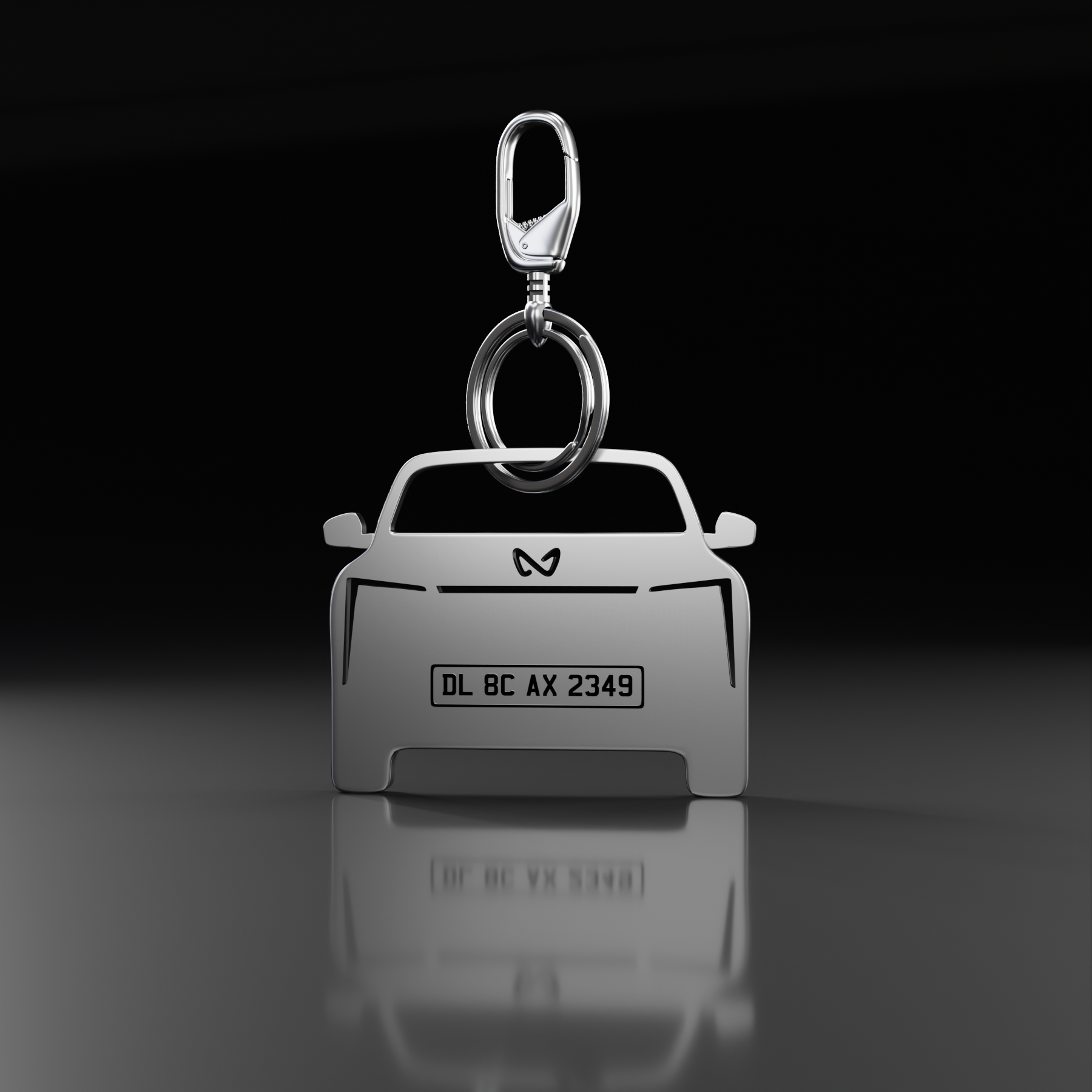 Personalised Number Plate Car Keychain