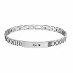 Personalised Stark Silver Bracelet