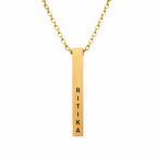Personalised Cuboid Pendant