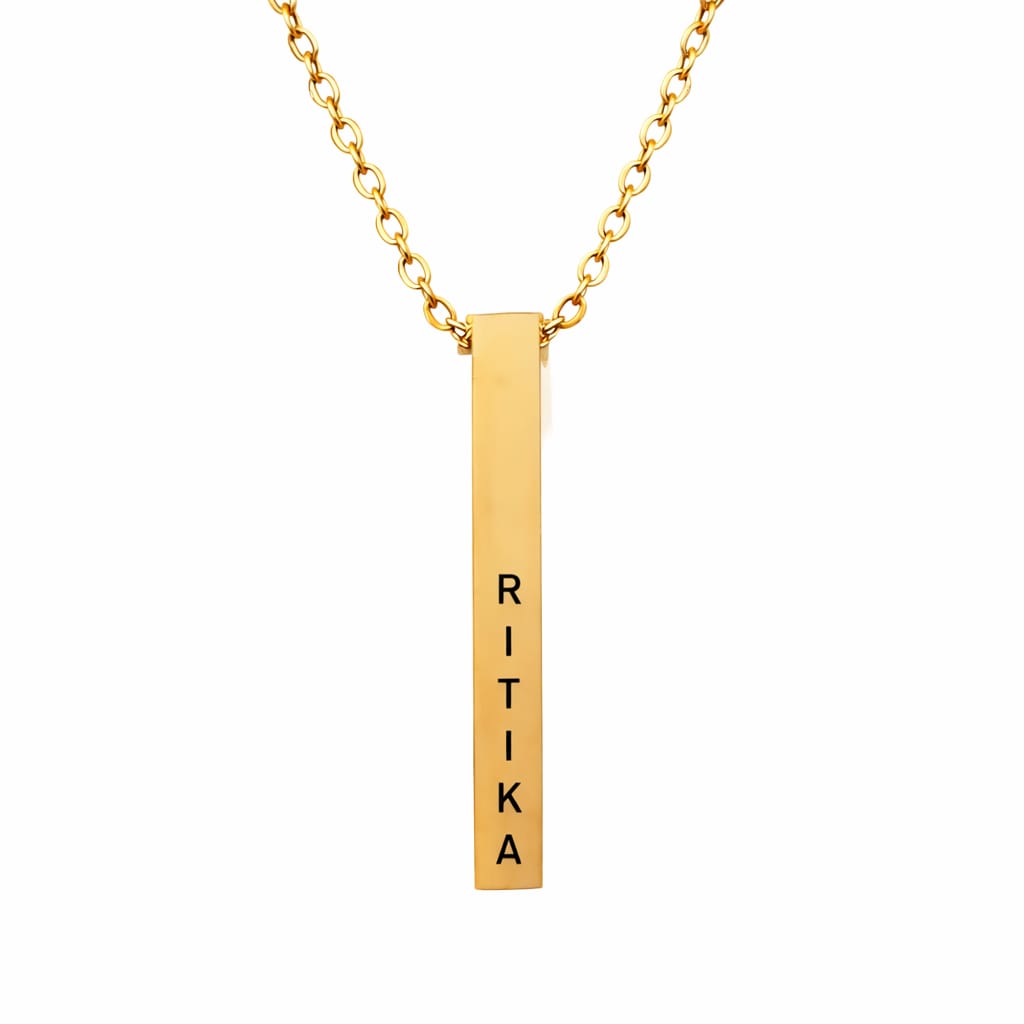 Personalised Cuboid Pendant