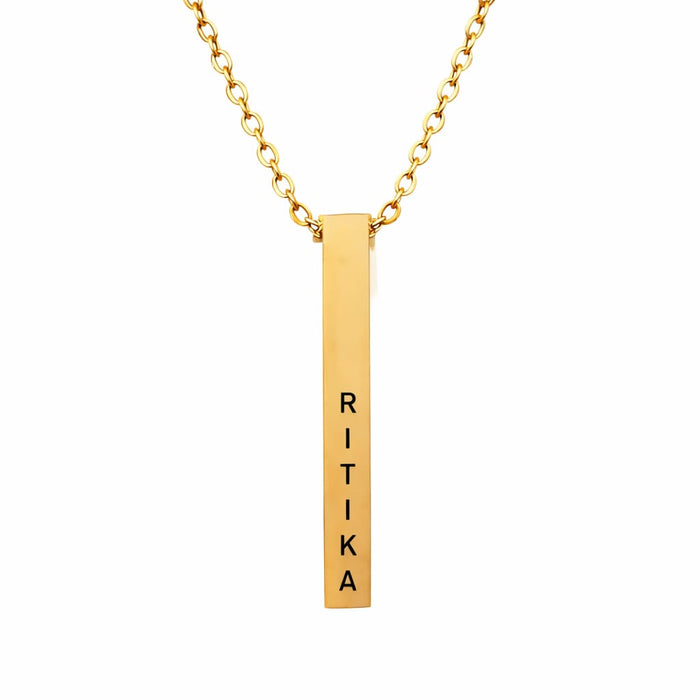 Personalised Cuboid Pendant