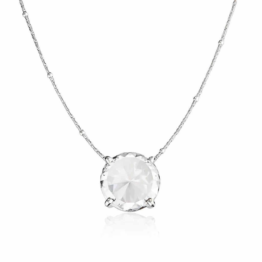 Solitaire Silver Pendant
