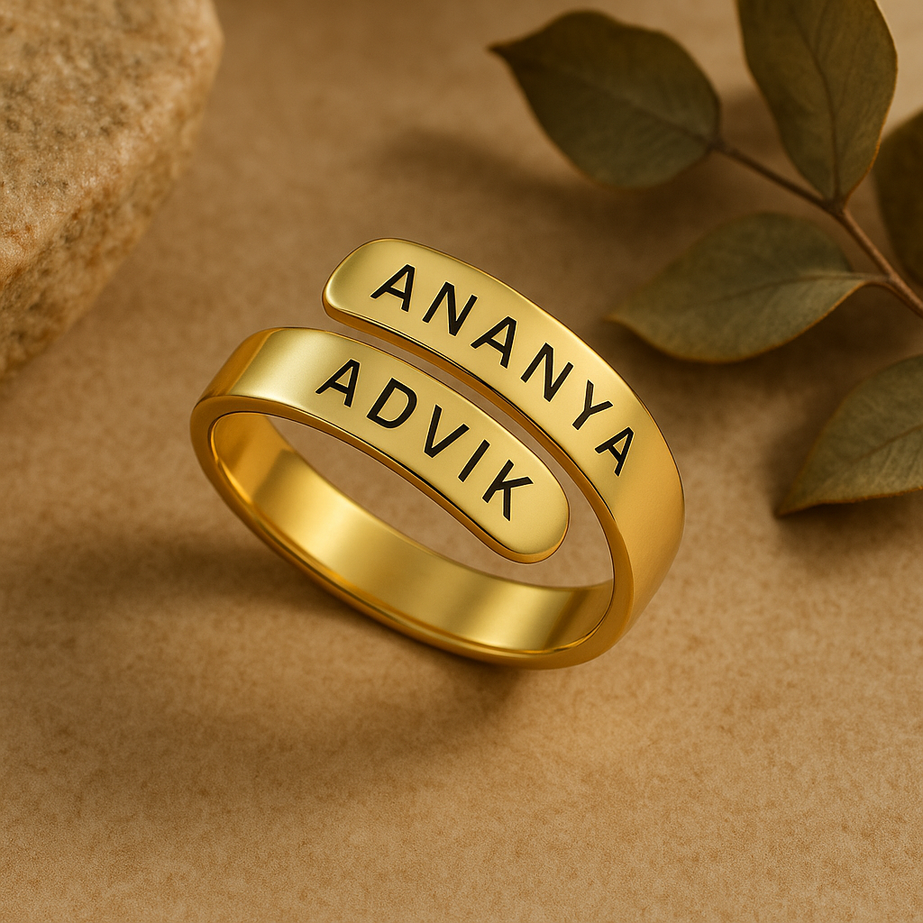 Personalised Wave Ring