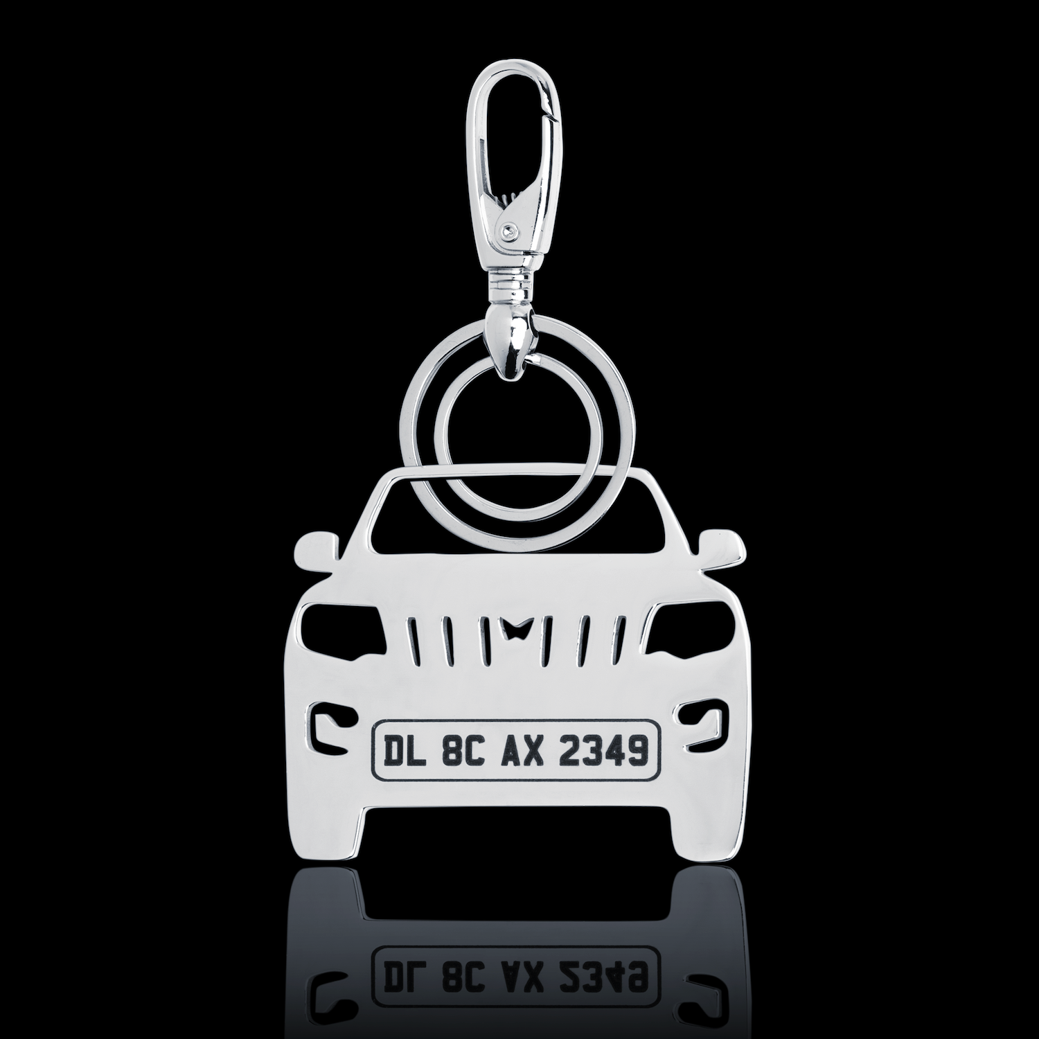 Personalised Number Plate Car Keychain