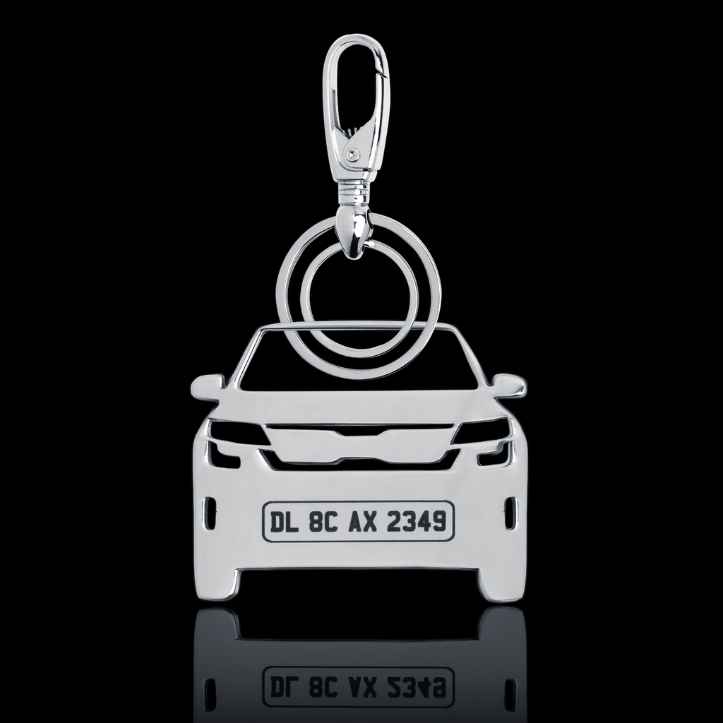 Personalised Number Plate Car Keychain
