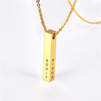 Personalised Cuboid Pendant