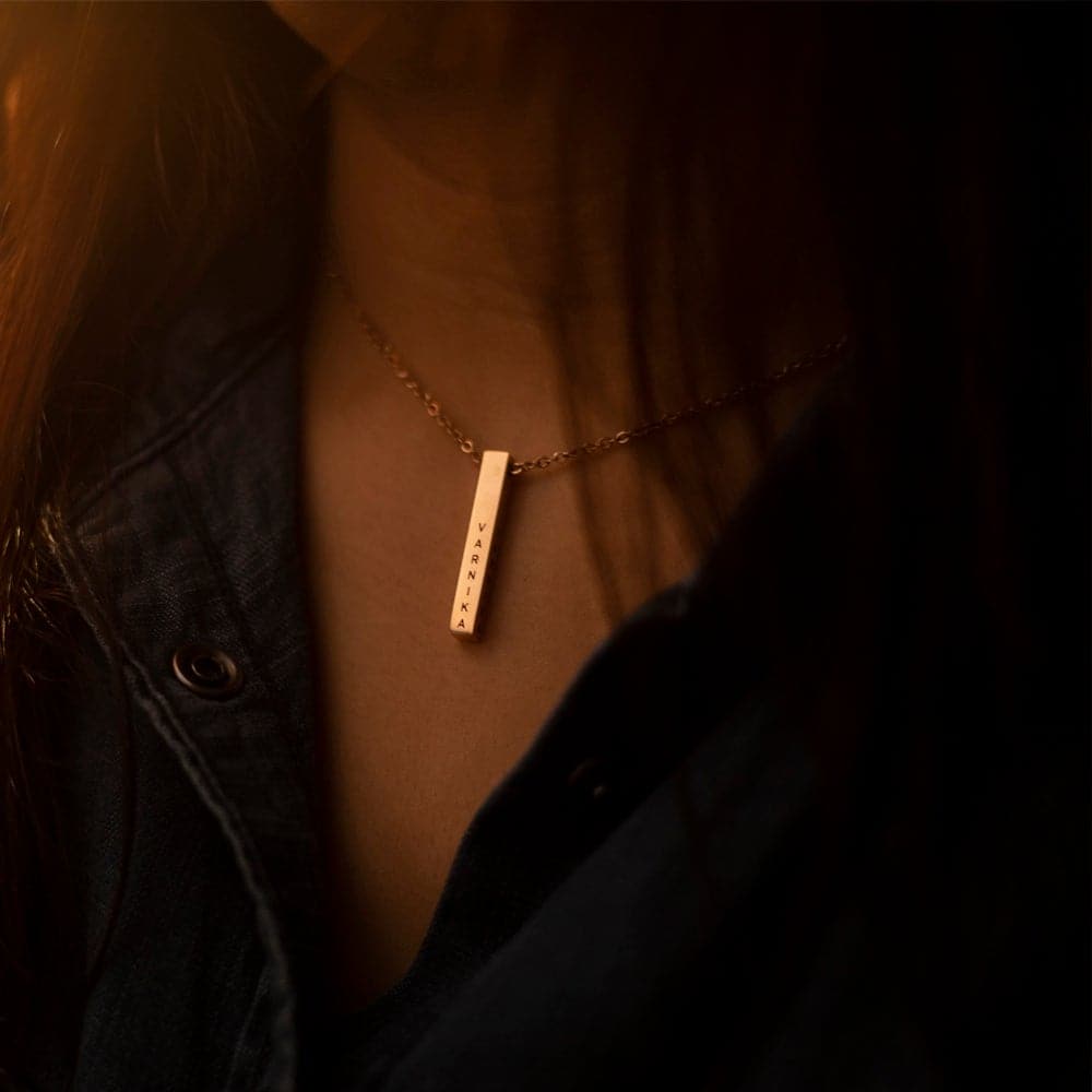 Personalised Cuboid Pendant