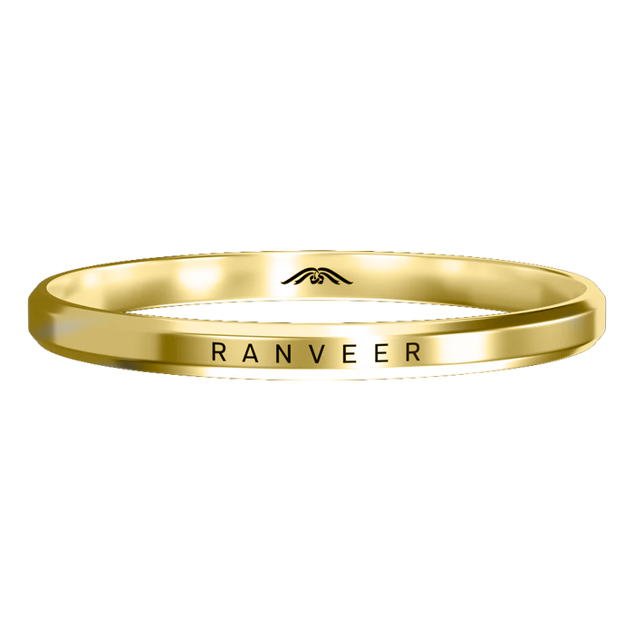 Personalised Classic Gold Kada
