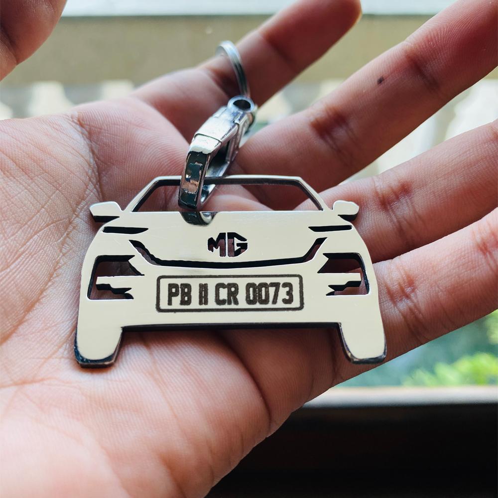 MG Hector Car Keychain