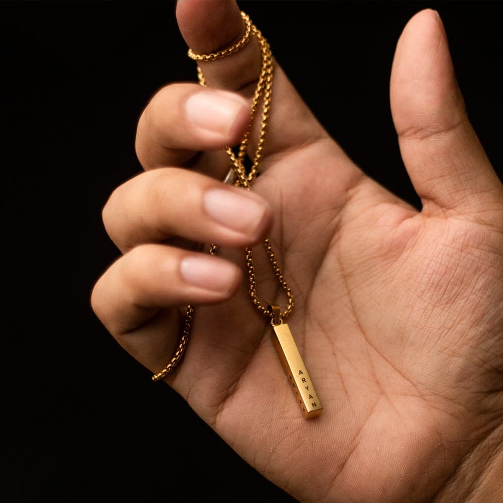 Personalised Cuboid Locket for Men