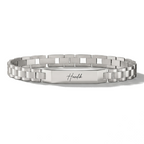 Personalised Stark Silver Bracelet